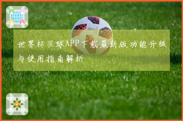 世界杯买球APP下载最新版功能升级与使用指南解析